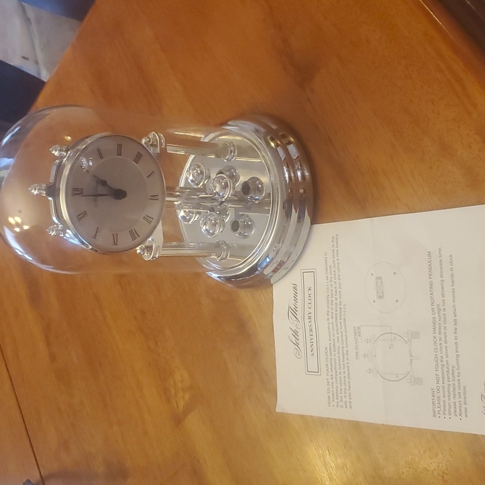 Vintage Seth Thomas Silver Anniversay Mantle Clock